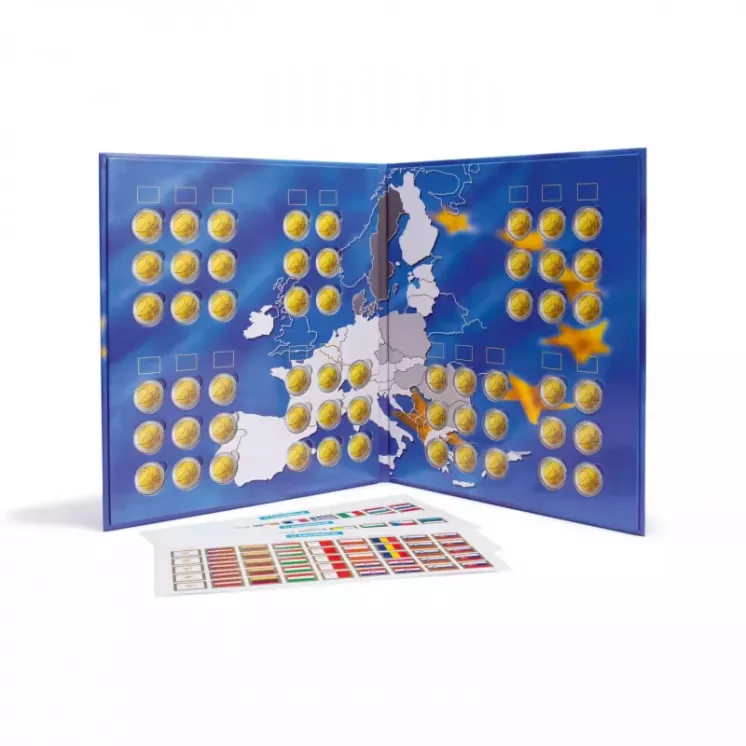 Álbum para monedas Presso, Euro-Collection para monedas de 2 Euros Leuchtturm