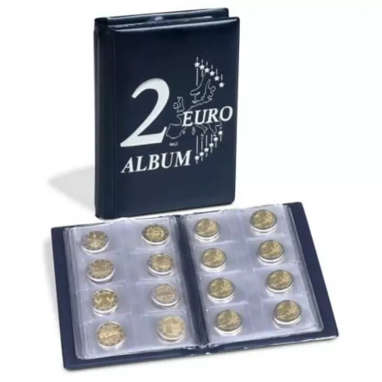 Álbum de bolsillo Leuchtturm para monedas de 2 euros