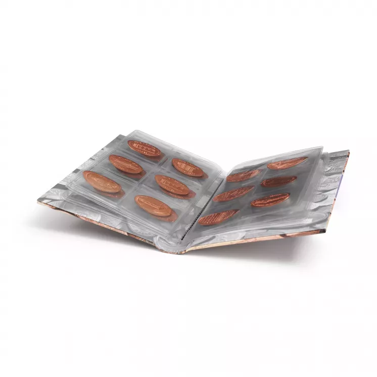 Álbum de bolsillo Leuchtturm para monedas Pennis souvenir