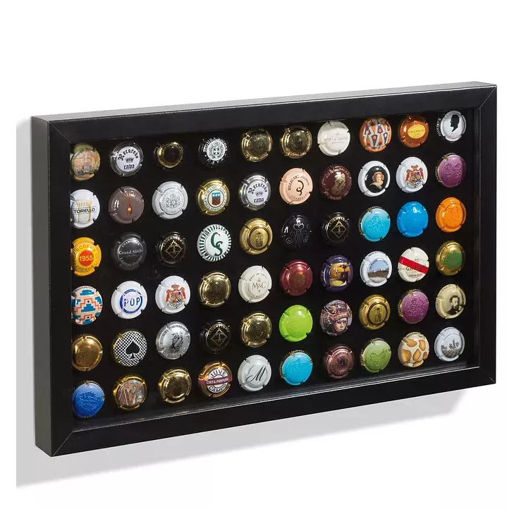 Cuadro-Chapas Vidrina para placas de cava o chapas Leuchtturm