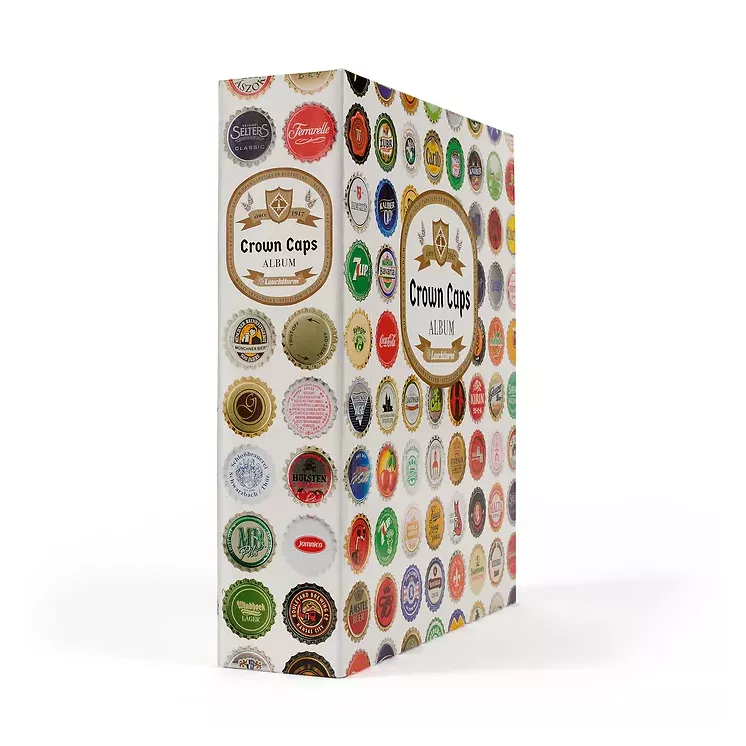 Álbum Leuchtturm para coleccionar placas de cava/champagne, incluye 5 hojas COMPART Negras (Ingles)