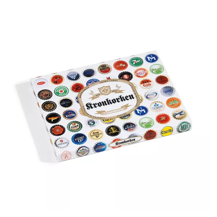 Estuche Leuchtturm para 96 ??tapas de botellas, cabidades cuadrados