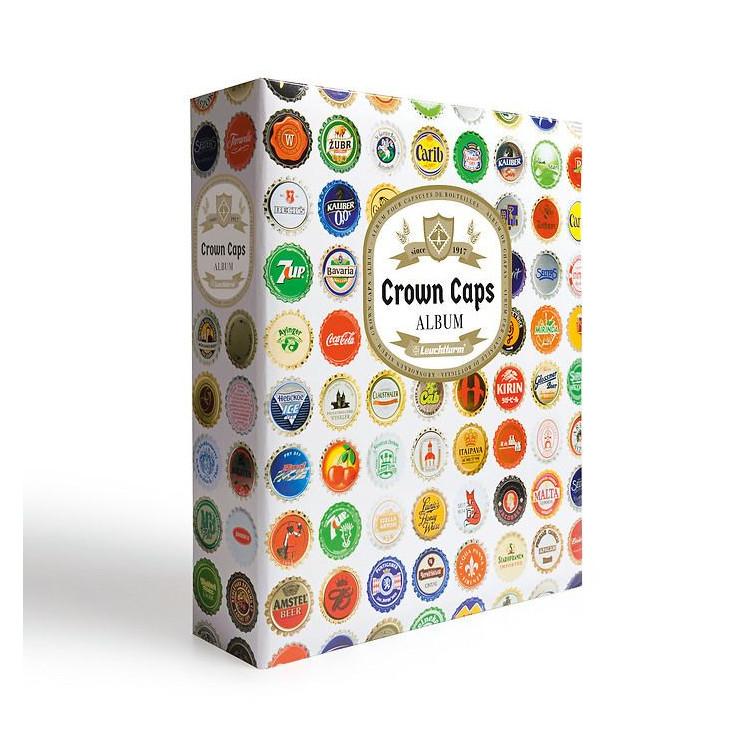 Álbum Leuchtturm para coleccionar placas de cava/champagne, incluye 5 hojas COMPART Negras (Ingles)