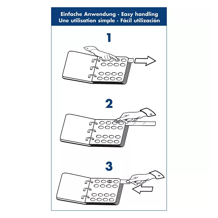 Hojas de monedas VISTA Leuchtturm, para monedas de 2 euros -  2 und.