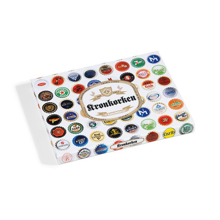 Estuche Leuchtturm para 96 ??tapas de botellas, cabidades cuadrados