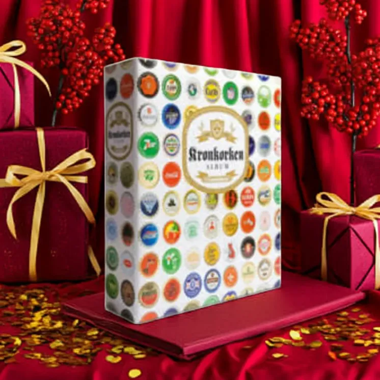 Álbum Leuchtturm para coleecionar tapas de botellas, con 5 hojas COMPART