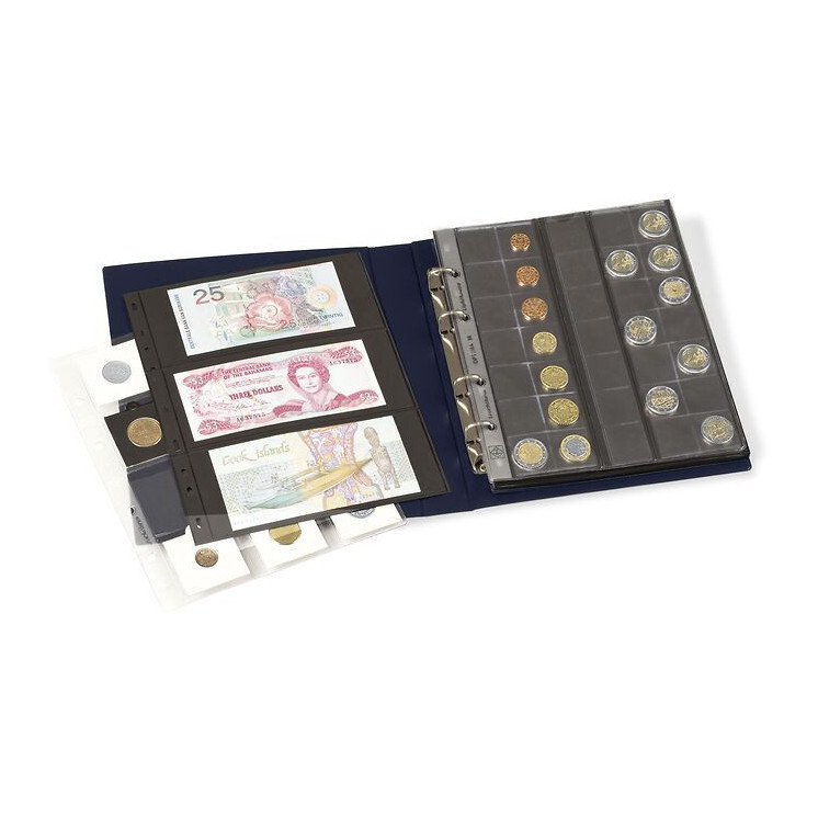 Álbum Leuchtturm para coleccionar monedas tamaño OPTIMA, (no incluye hojas)