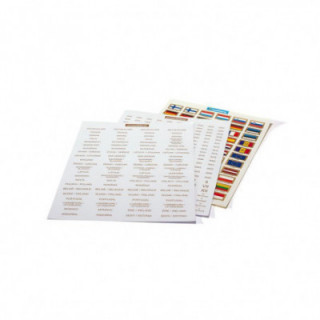 Hojas banderas y paises