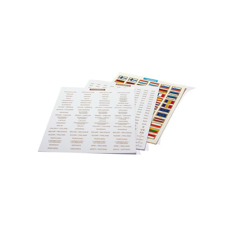 Hojas banderas y paises